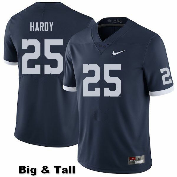 NCAA Nike Men's Penn State Nittany Lions Daequan Hardy #25 College Football Authentic Big & Tall Navy Stitched Jersey GOD8298WS